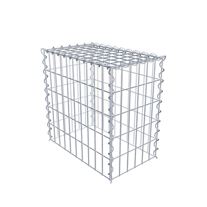 Gabion rapporté type 3 50 cm x 50 cm x 30 cm (L x H x P), mailles 5 cm x 10 cm, spirale