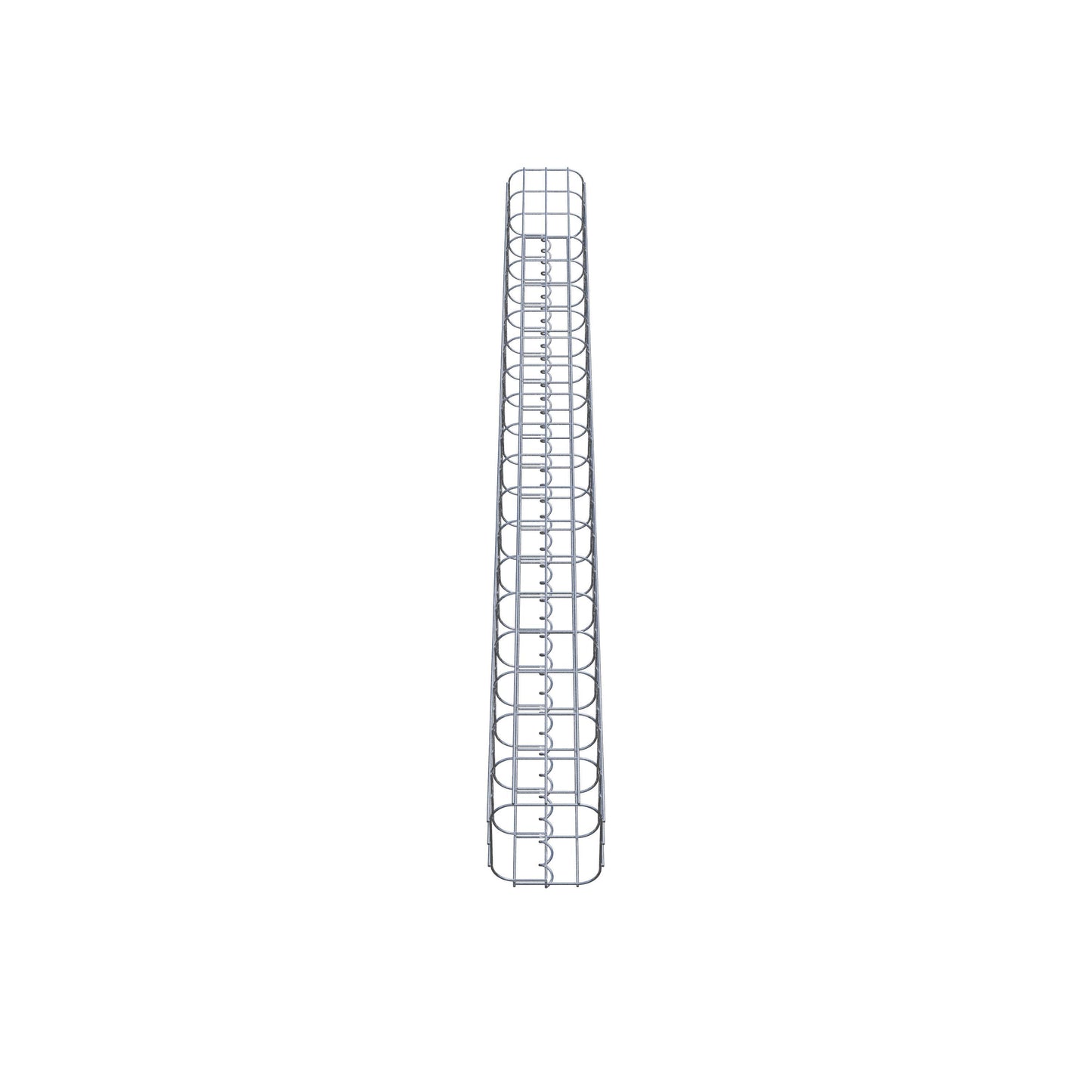 Gabionensäule eckig feuerverzinkt, 17 cm x 17 cm, 200 cm Höhe, MW 5 cm x 10 cm