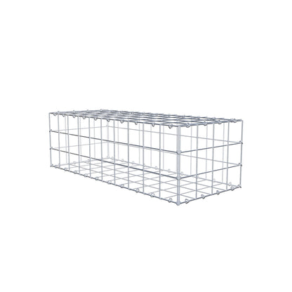 Gabion 100 cm x 30 cm x 40 cm (L x H x D), maskstorlek 10 cm x 10 cm, C-ring