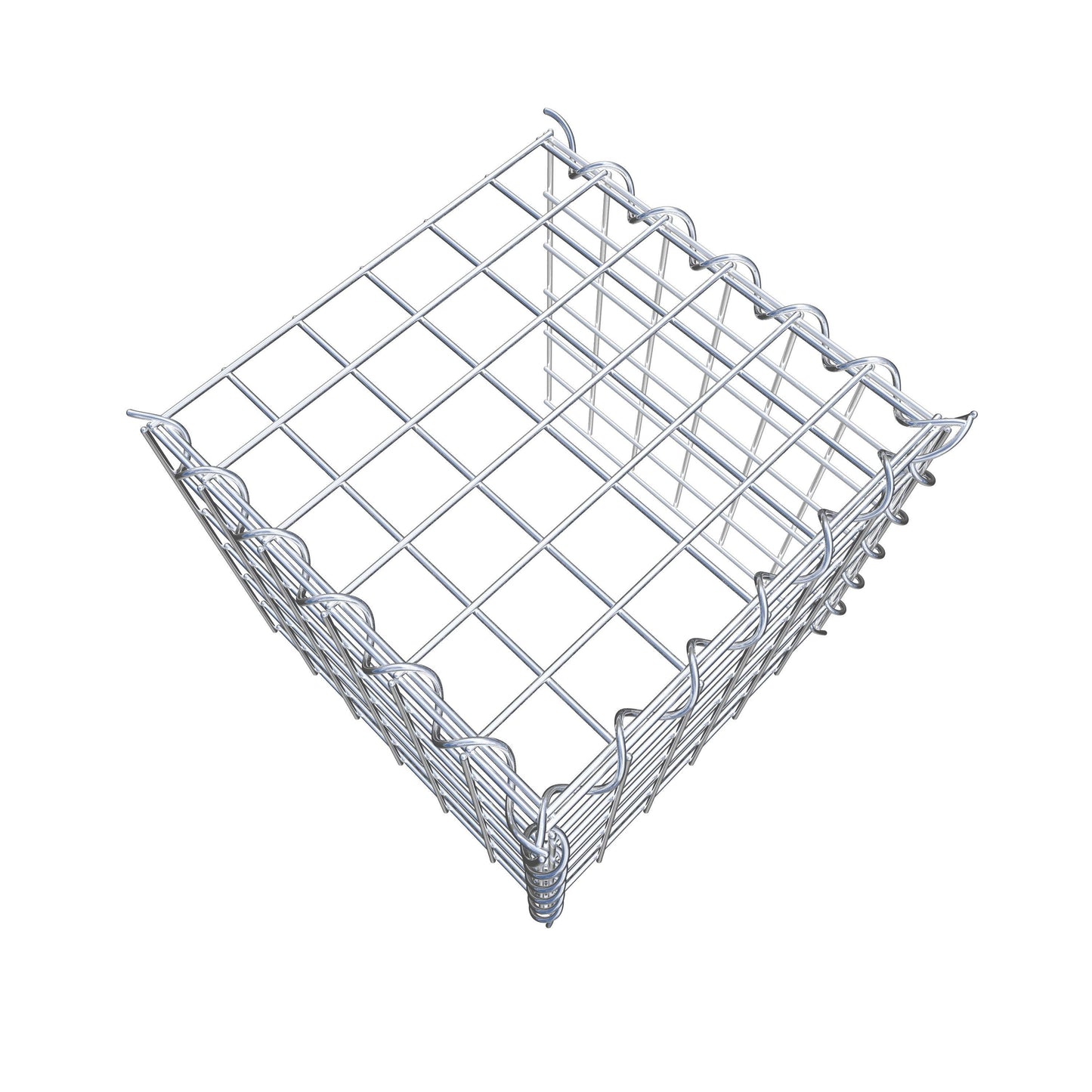Gabion rapporté type 4 30 cm x 30 cm x 30 cm (L x H x P), maille 5 cm x 5 cm, spirale