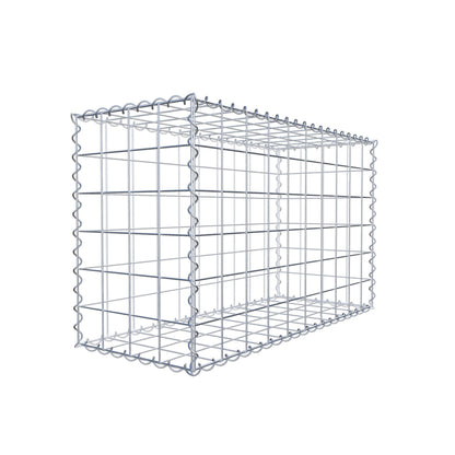 Gabion 100 cm x 60 cm x 40 cm (L x H x P), mailles 10 cm x 10 cm, spirale