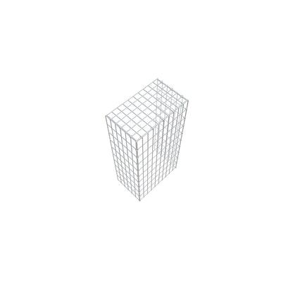 Gabião Tipo 4 100 cm x 30 cm x 50 cm (C x A x P), malhagem 5 cm x 10 cm, anel C
