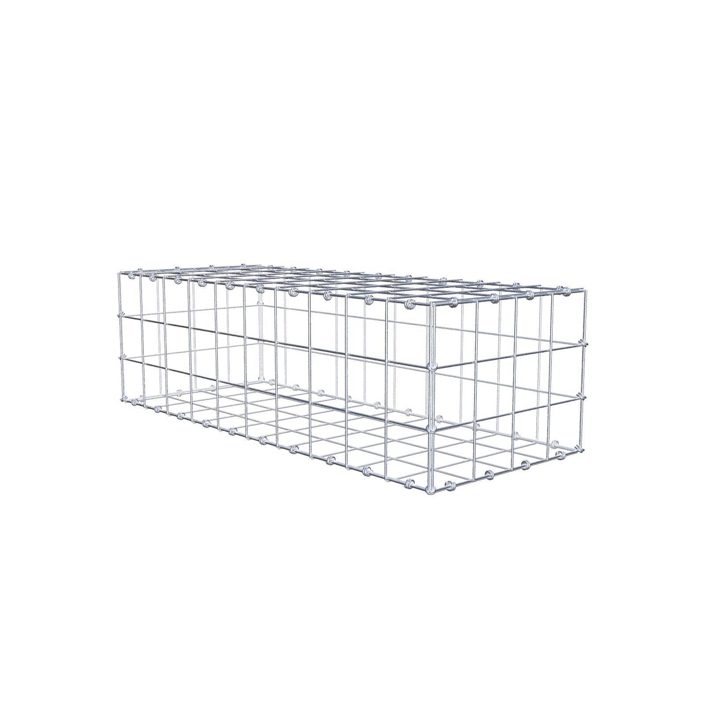 Gabbione 100 cm x 30 cm x 40 cm (L x H x P), maglia 10 x 10 cm, anello a spirale