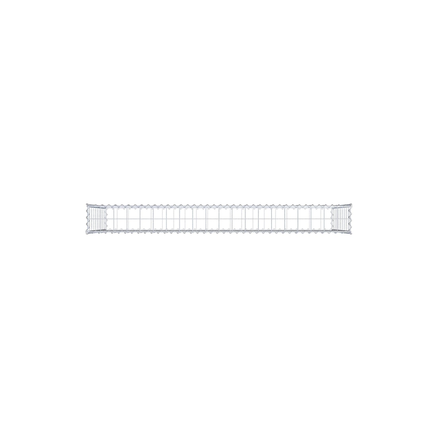Gabion 200 cm x 100 cm x 20 cm (L x H x P), mailles 10 cm x 10 cm, spirale