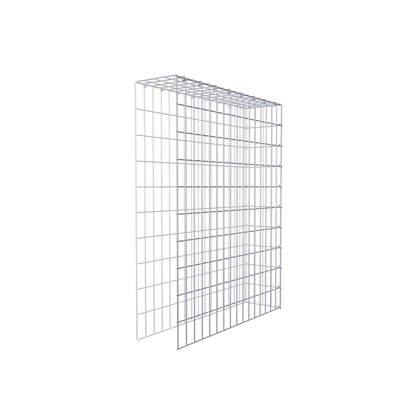 Gabião Tipo 4 100 cm x 80 cm x 20 cm (C x A x P), malhagem 5 cm x 10 cm, anel C