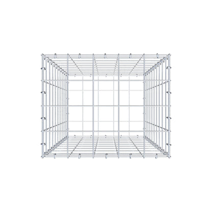 Gabbione 100 cm x 50 cm x 40 cm (L x H x P), maglia 10 cm x 10 cm, anello a C