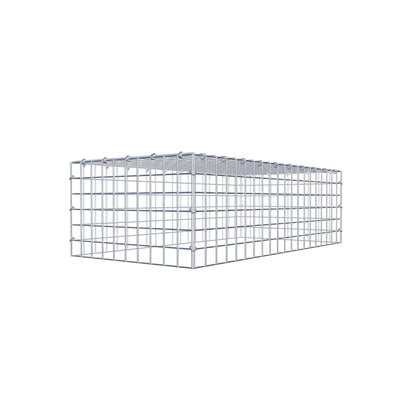 Fourche rapportée type 3 100 cm x 30 cm x 50 cm (L x H x P), mailles 5 cm x 5 cm, anneau C