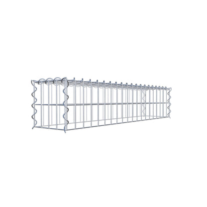 Gabion rapporté type 3 100 cm x 20 cm x 20 cm (L x H x P), mailles 5 cm x 10 cm, spirale