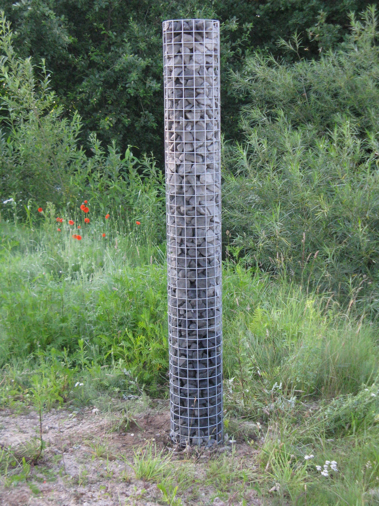 Gabionensäule Durchmesser 27 cm MW 5 x 5 cm rund
