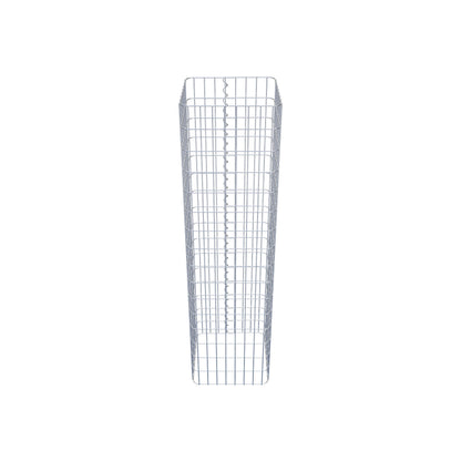 Colonne de gabion carrée 42 cm x 42 cm, 160 cm de hauteur, MW 5 cm x 10 cm