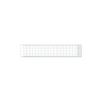 Monteret gabion type 2 200 cm x 100 cm x 40 cm (L x H x D), maskestørrelse 10 cm x 10 cm, C-ring