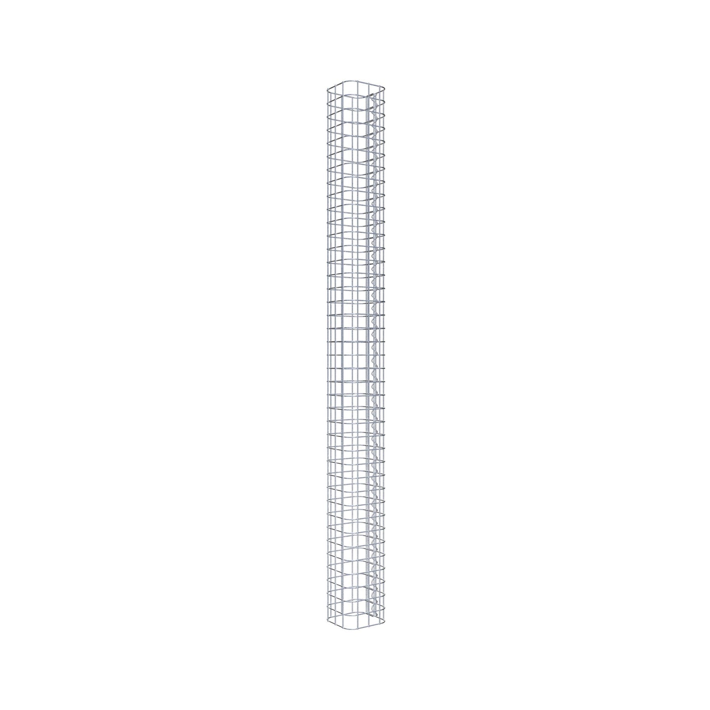 Gabionpelare kvadrat 17 cm x 17 cm, 200 cm höjd, MW 5 cm x 5 cm