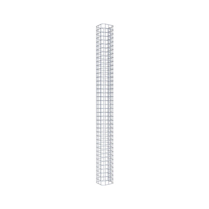 Gabionpelare kvadrat 17 cm x 17 cm, 200 cm höjd, MW 5 cm x 5 cm