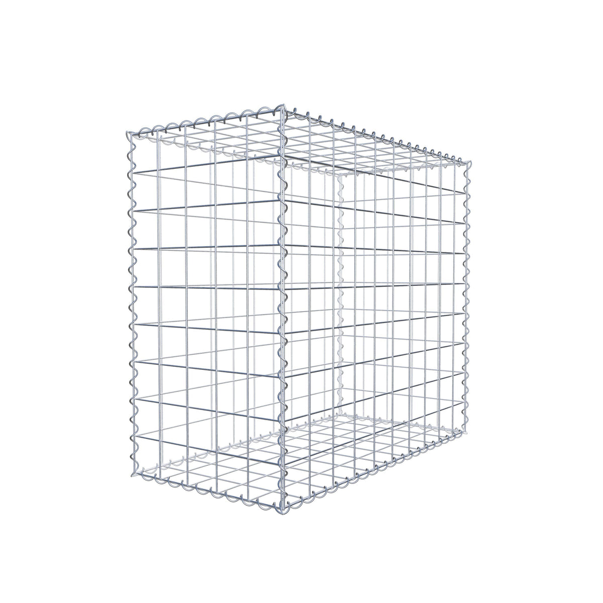 Gabion 100 cm x 90 cm x 50 cm (L x H x D), mesh size 10 cm x 10 cm, spiral