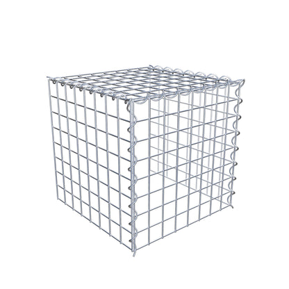 Opvokset gabion type 4 40 cm x 40 cm x 40 cm (L x H x D), maskestørrelse 5 cm x 5 cm, spiral