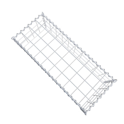 Gabion rapporté type 3 100 cm x 30 cm x 40 cm (L x H x P), mailles 10 cm x 10 cm, spirale