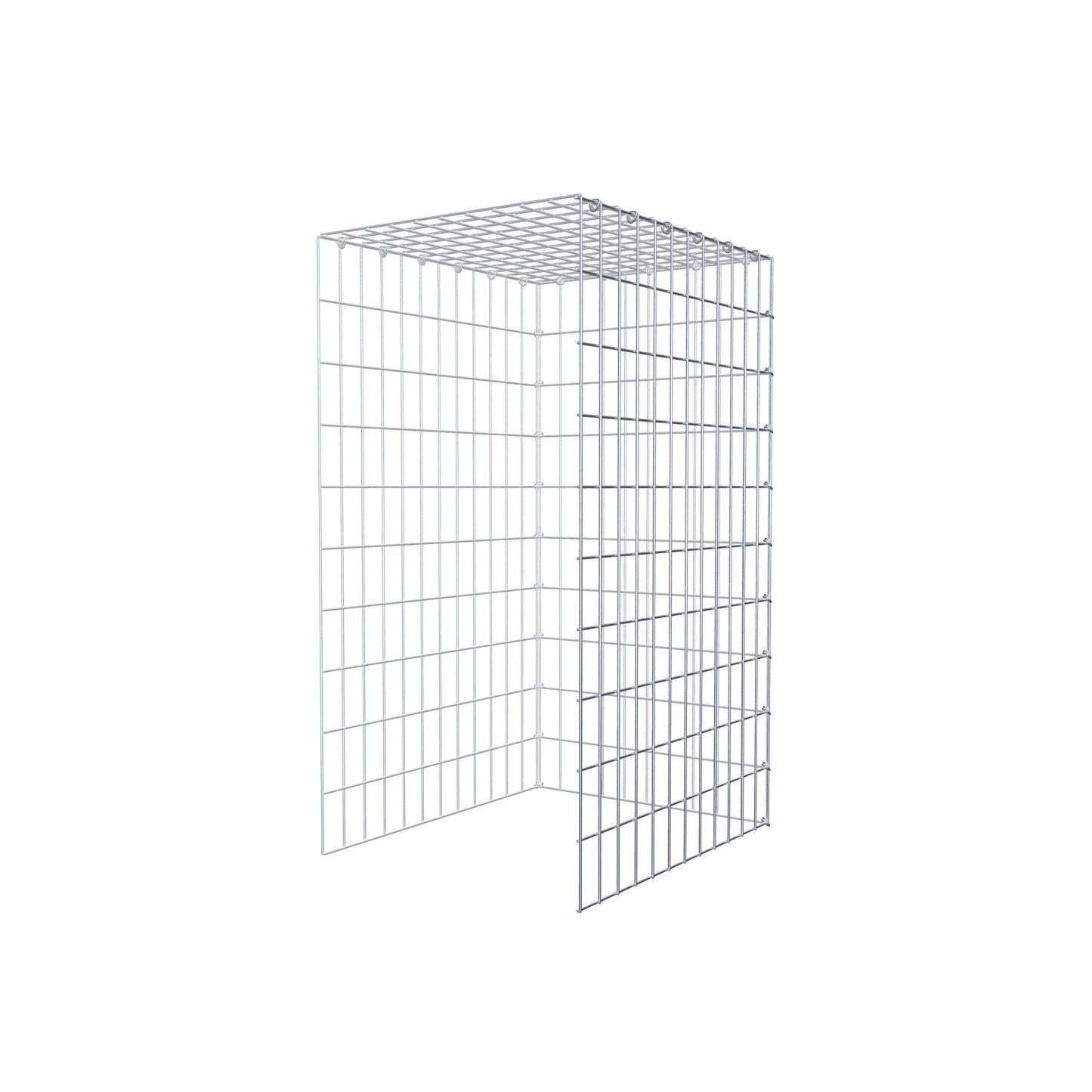 Gabião Tipo 4 100 cm x 60 cm x 50 cm (C x A x P), malhagem 5 cm x 10 cm, anel C