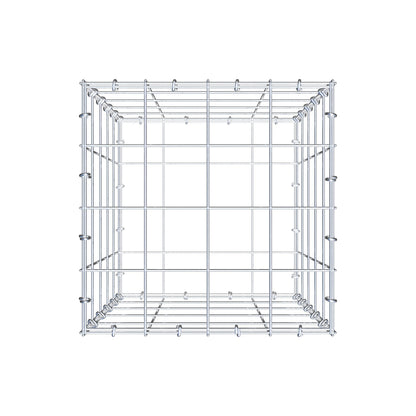 Gabion 50 cm x 40 cm x 40 cm (L x H x P), mailles 10 cm x 10 cm, anneau en C