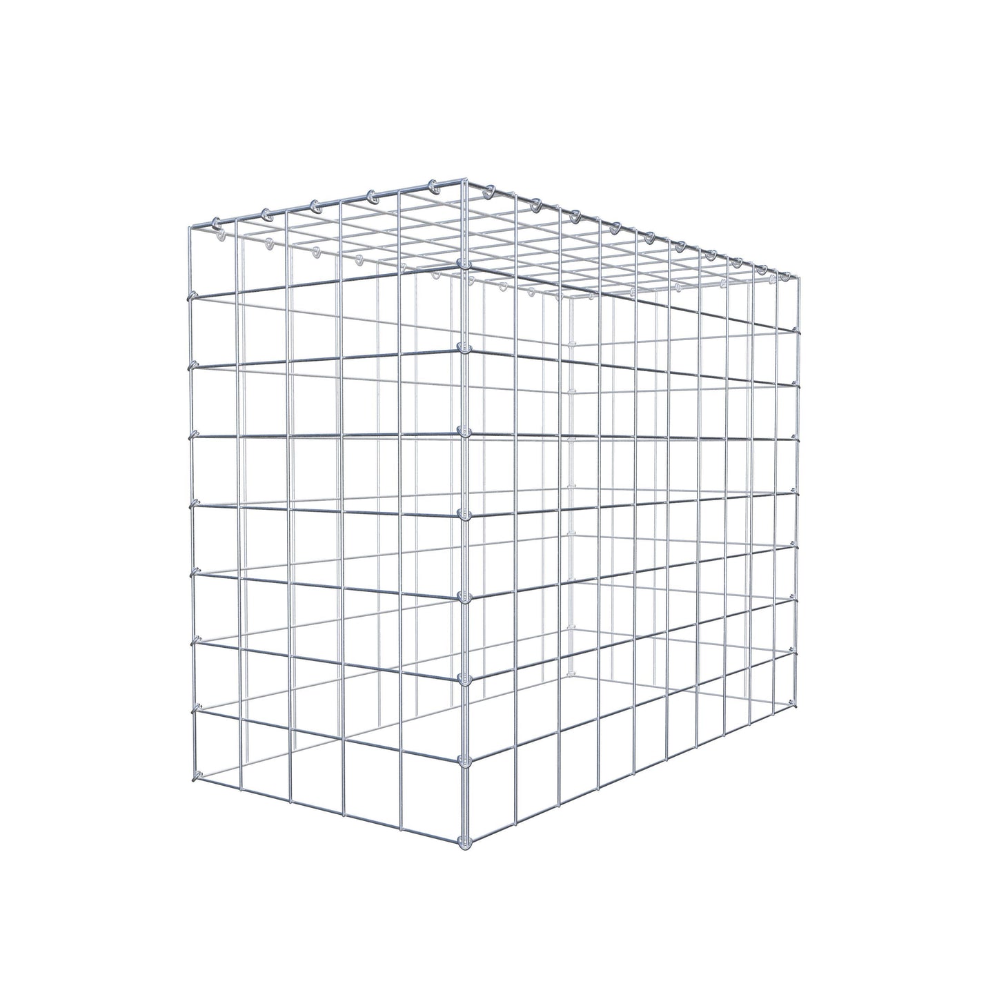 Anbaugabione Typ 3 100 cm x 80 cm x 50 cm (L x H x T), Maschenweite 10 cm x 10 cm, C-Ring