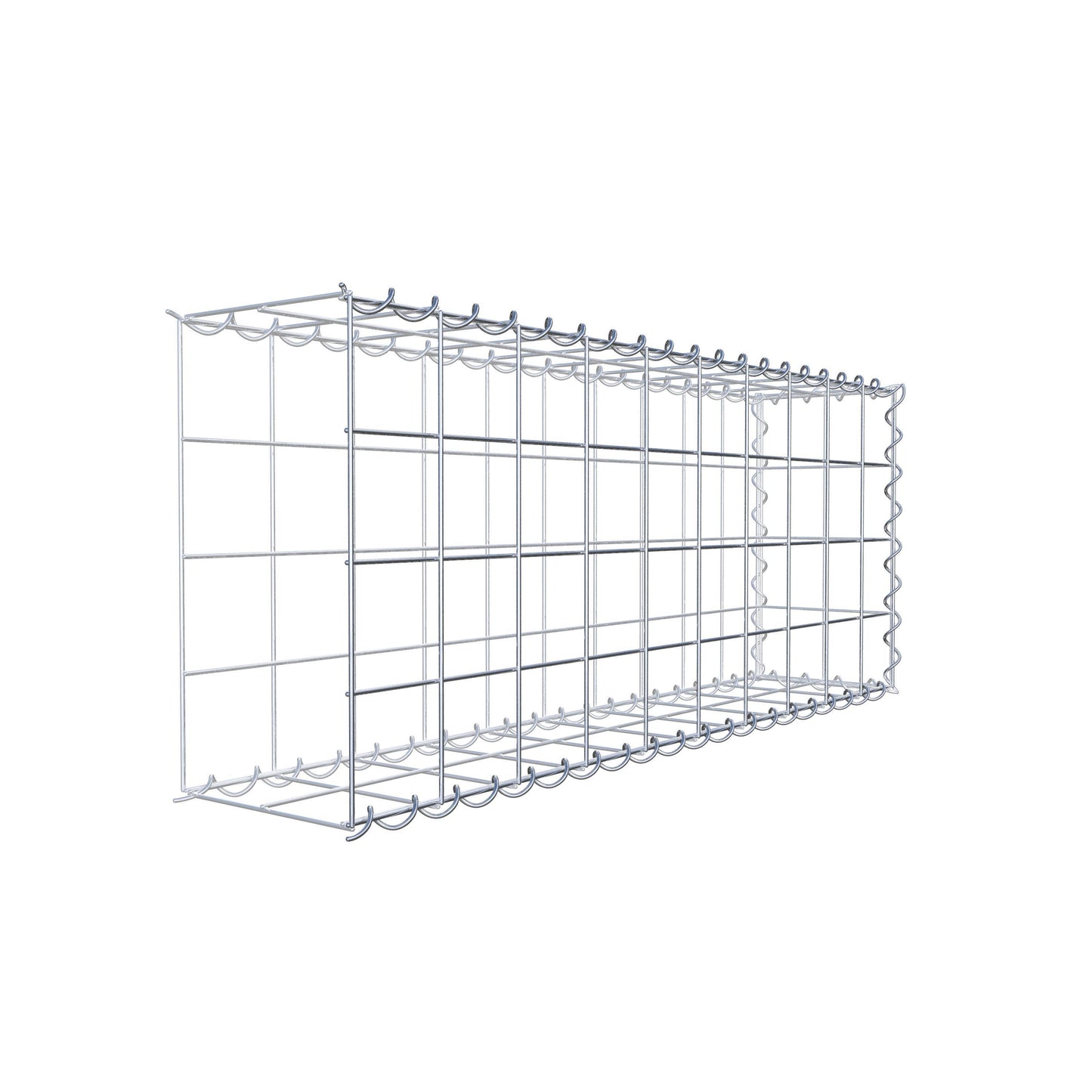 Gabbione aggiuntivo tipo 2 100 cm x 40 cm x 20 cm (L x A x P), maglia 10 cm x 10 cm, spirale
