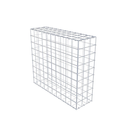 Gabião 100 cm x 90 cm x 30 cm (C x A x P), malhagem 10 x 10 cm, anel espiral