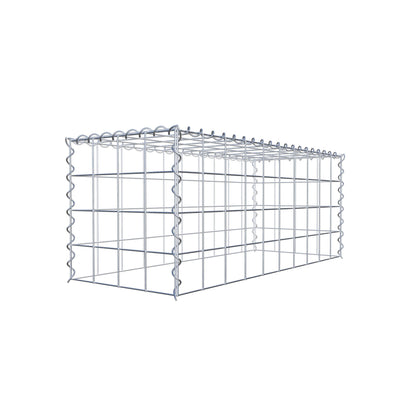 Gabion rapporté type 3 100 cm x 40 cm x 40 cm (L x H x P), mailles 10 cm x 10 cm, spirale