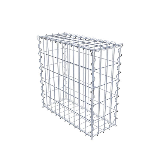 Gabbione 50 cm x 50 cm x 20 cm (L x H x P), maglia 5 cm x 10 cm, spirale