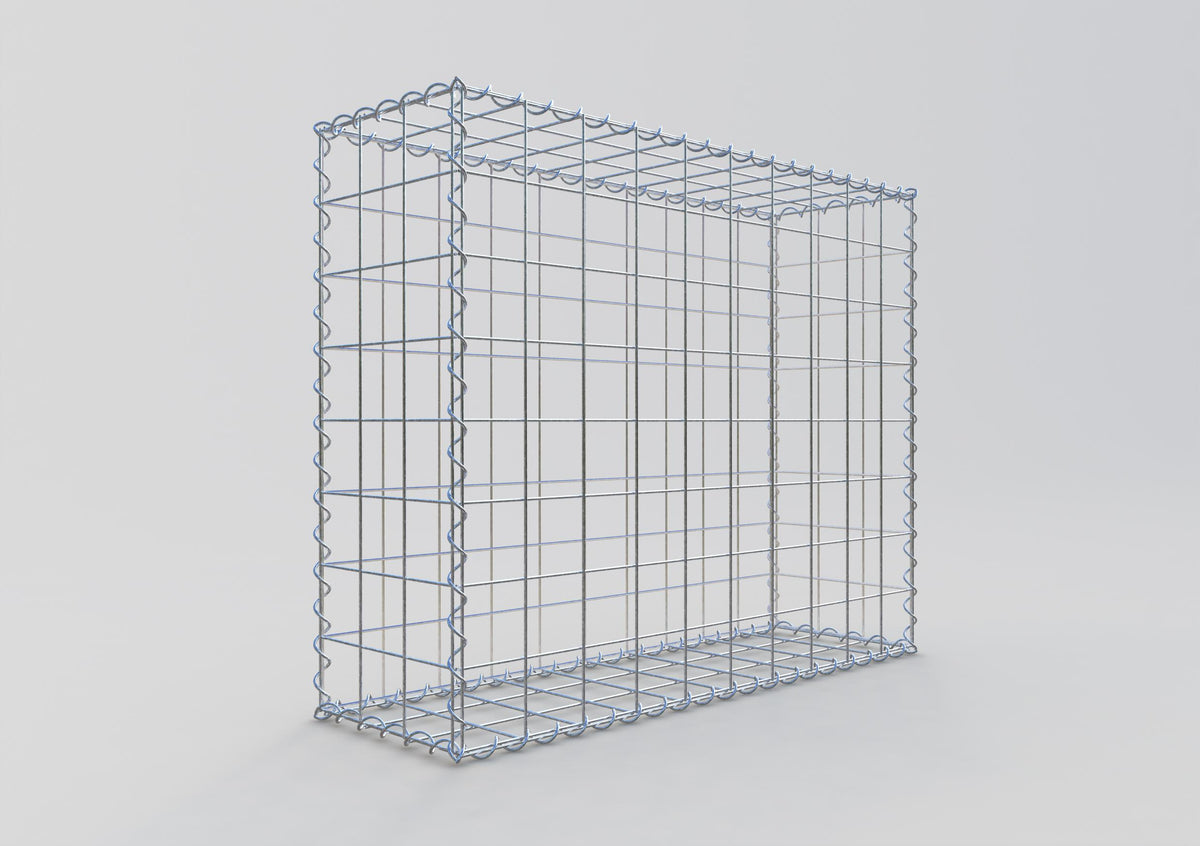 Gabion 100 cm x 80 cm x 30 cm (L x H x P), mailles 10 cm x 10 cm, spirale