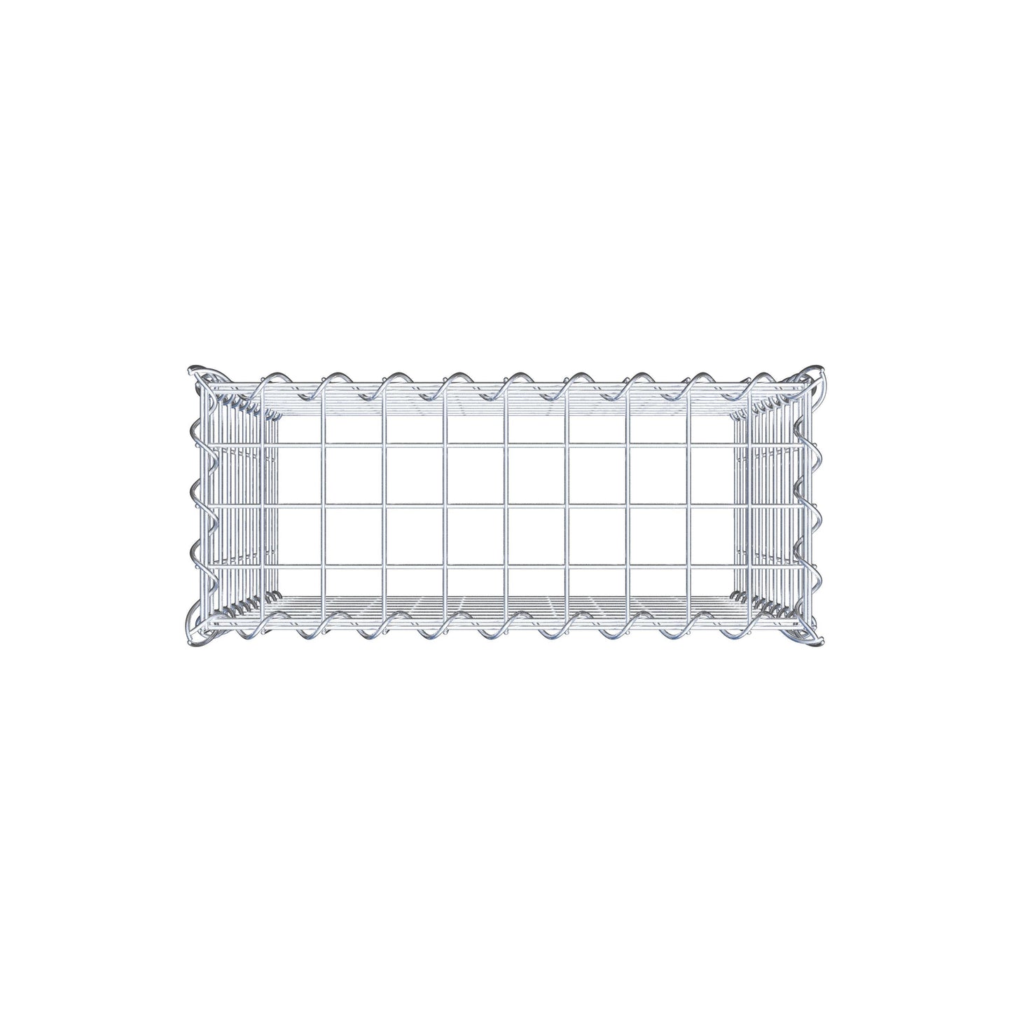 Gabbione aggiuntivo tipo 3 50 cm x 50 cm x 20 cm (L x H x P), dimensione maglia 5 cm x 5 cm, a spirale