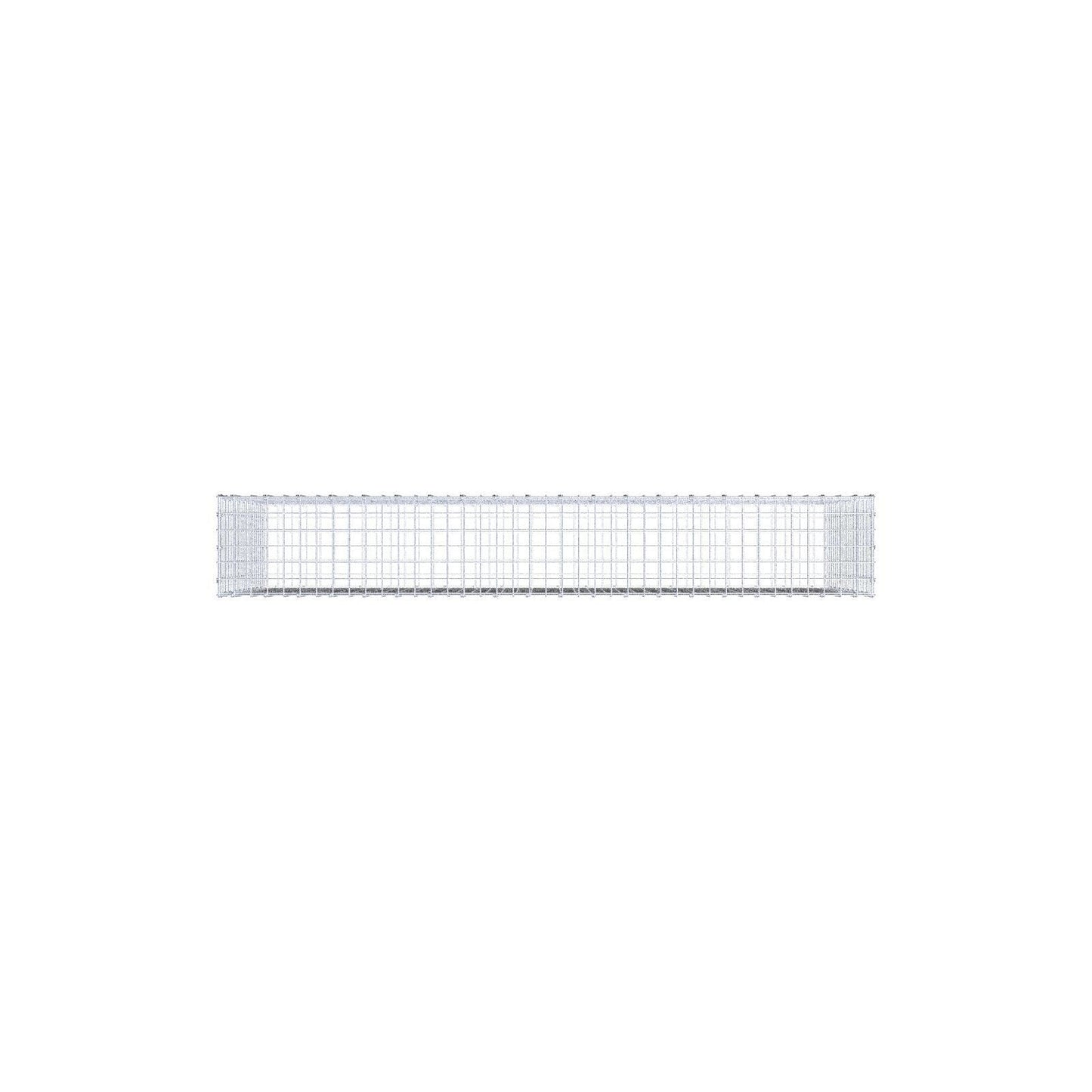 Gabion 200 cm x 100 cm x 30 cm (L x H x P), mailles 5 x 5 cm, anneau en spirale