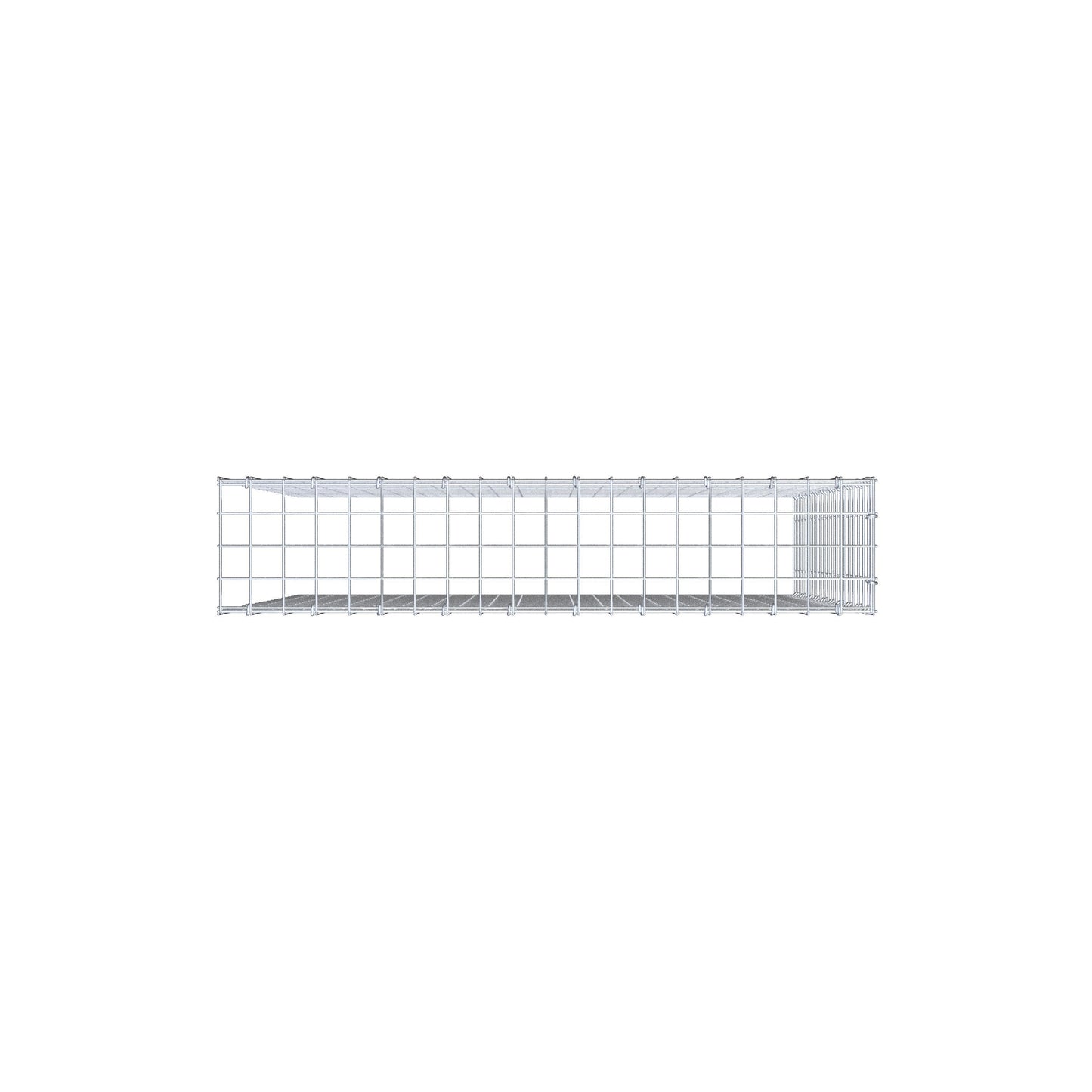 Fourche rapportée type 4 100 cm x 100 cm x 20 cm (L x H x P), mailles 5 cm x 5 cm, anneau C