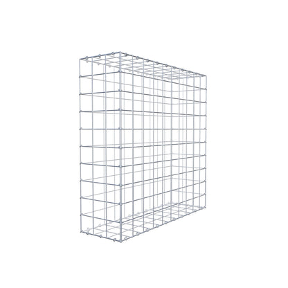Gabião 100 cm x 100 cm x 30 cm (C x A x P), malhagem 10 cm x 10 cm, anel C
