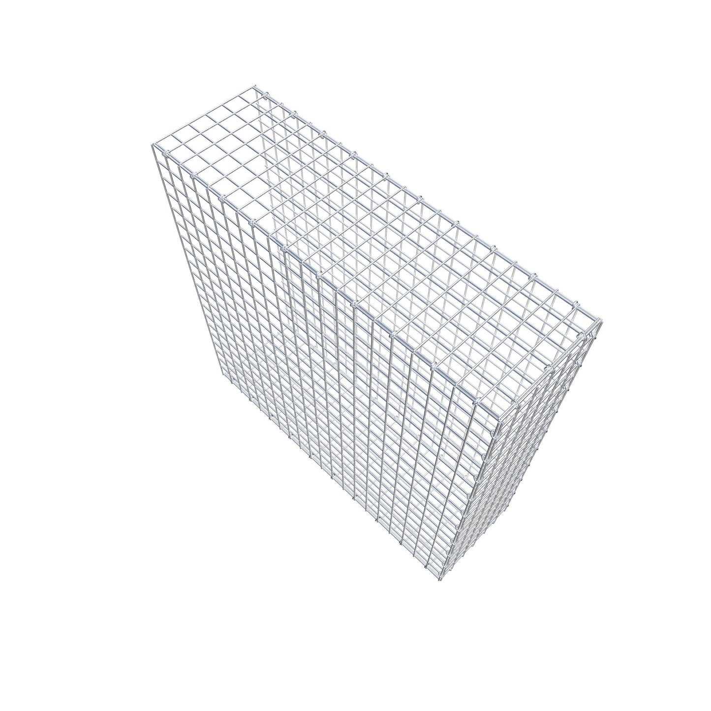 Opbouw schanskorf type 2 100 cm x 100 cm x 30 cm (L x H x D), maaswijdte 5 cm x 5 cm, C-ring