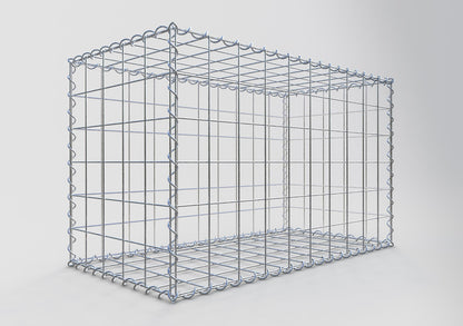 Gabion 100 cm x 60 cm x 50 cm (L x H x D), maskestørrelse 10 cm x 10 cm, spiral