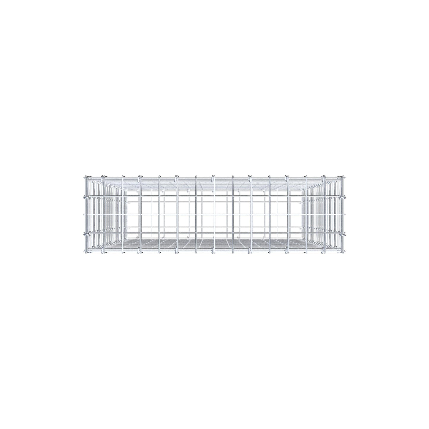 Gabion 100 cm x 70 cm x 20 cm (L x H x D), maskestørrelse 5 cm x 5 cm, C-ring