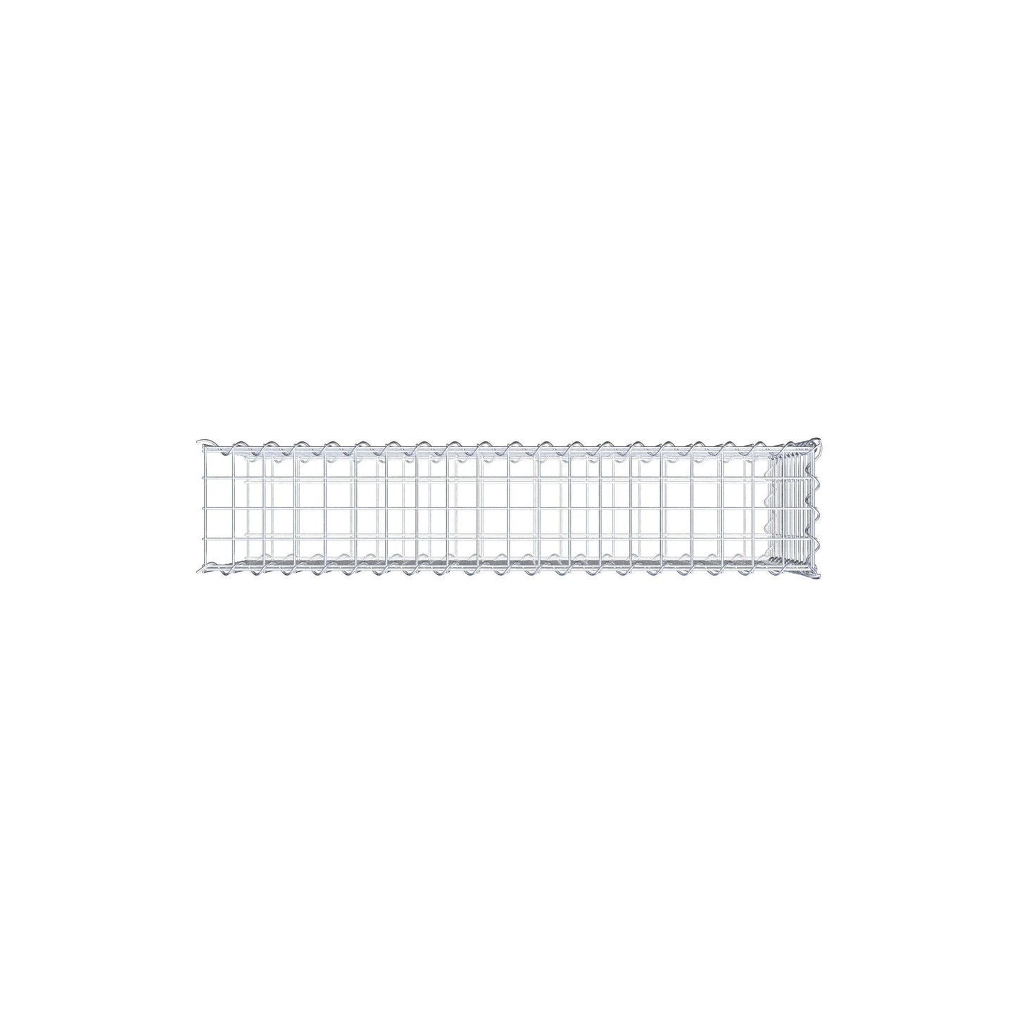 Add-on schanskorf type 2 100 cm x 50 cm x 20 cm (L x H x D), maaswijdte 5 cm x 5 cm, spiraalvormig