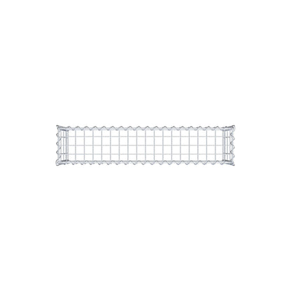 Gabion rapporté type 3 100 cm x 40 cm x 20 cm (L x H x P), mailles 5 cm x 10 cm, spirale