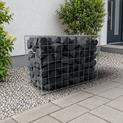 Gabion 100 cm x 70 cm x 50 cm (L x H x D), maskestørrelse 10 cm x 10 cm, spiral