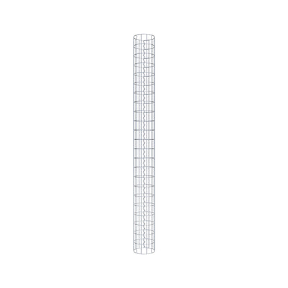 Gabionpelare rund 22 cm diameter, 230 cm höjd, maskstorlek 5 cm x 10 cm