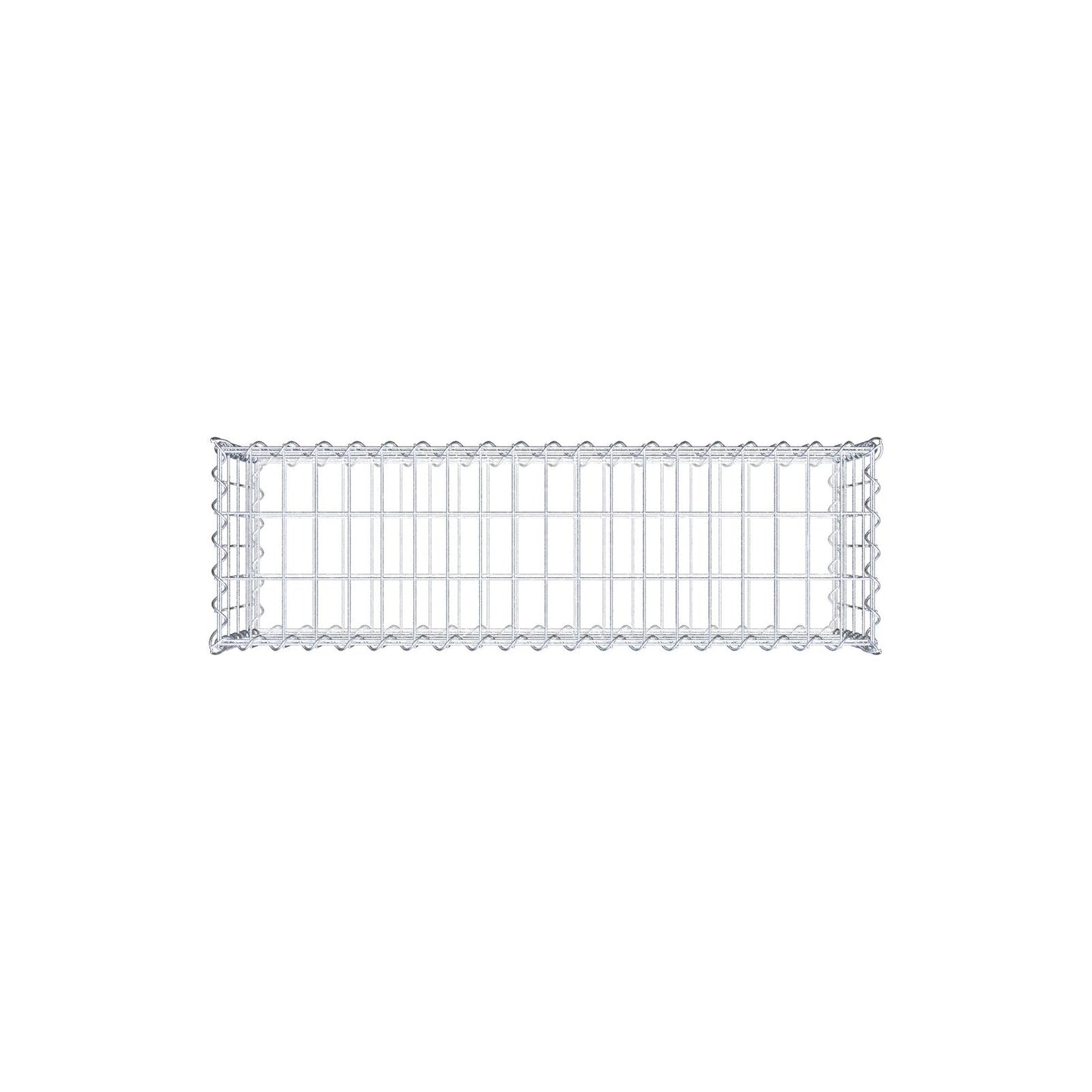 Gavión 100 cm x 40 cm x 30 cm (L x A x P), luz de malla 5 cm x 10 cm, en espiral