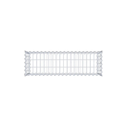 Gavión 100 cm x 40 cm x 30 cm (L x A x P), luz de malla 5 cm x 10 cm, en espiral