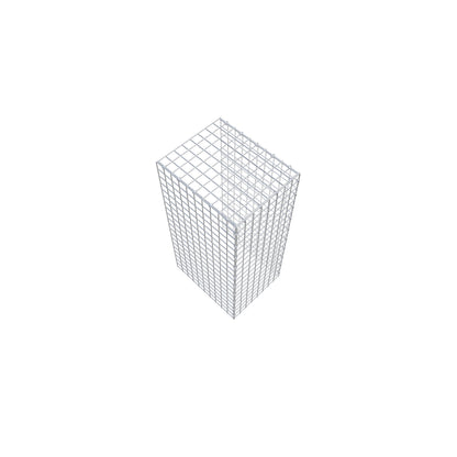 Monteret gabion type 4 100 cm x 50 cm x 40 cm (L x H x D), maskestørrelse 5 cm x 5 cm, C-ring