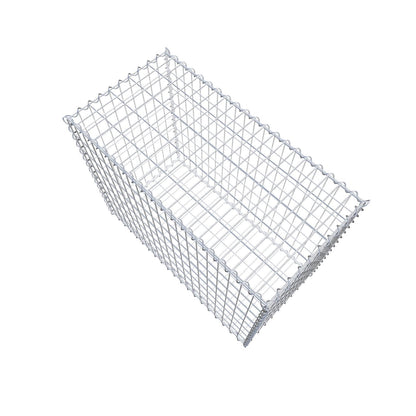 Gabion 100 cm x 80 cm x 50 cm (L x H x P), mailles 5 cm x 10 cm, spirale