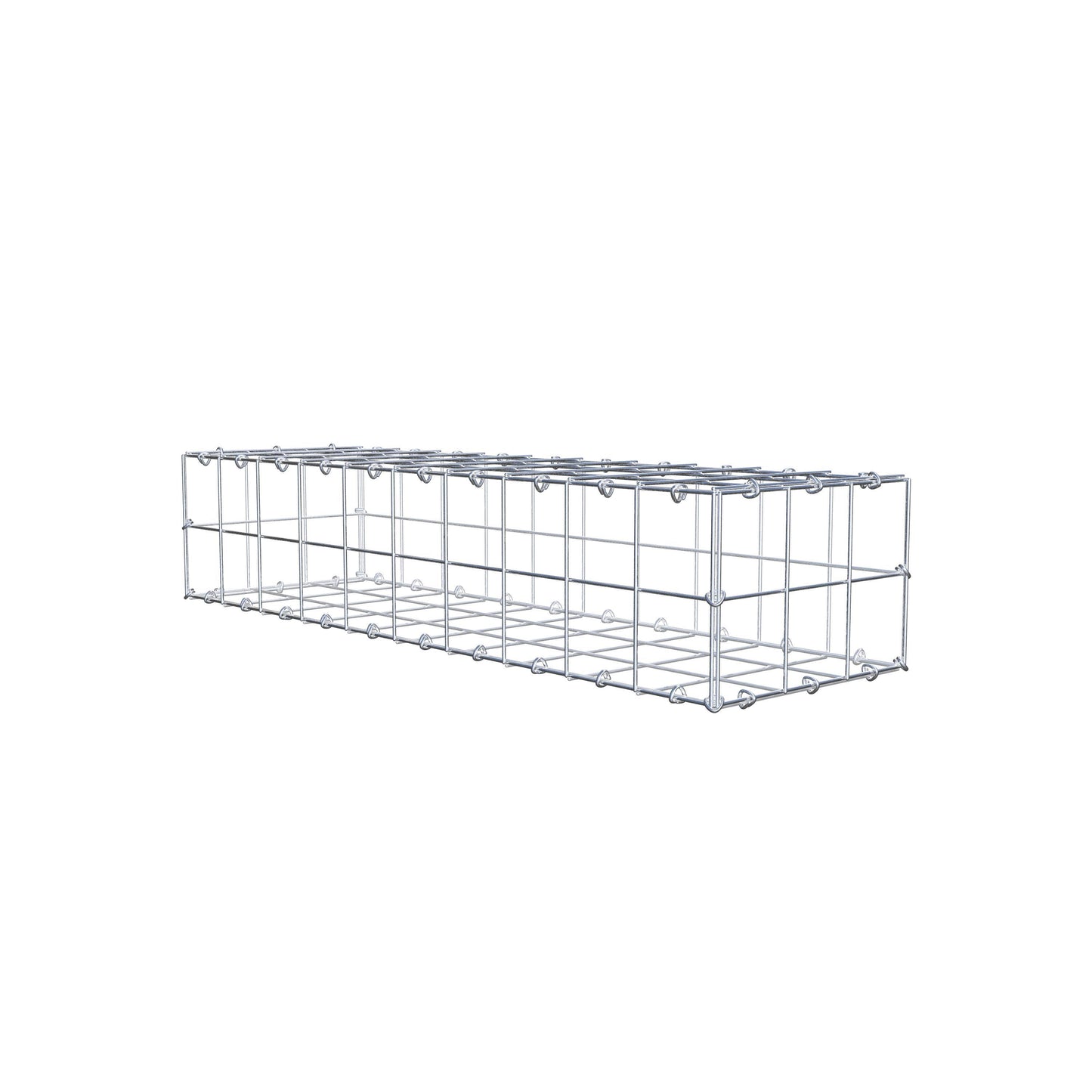 Gabion 100 cm x 20 cm x 30 cm (L x H x D), maskestørrelse 10 cm x 10 cm, C-ring