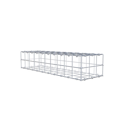 Gabion 100 cm x 20 cm x 30 cm (L x H x D), maskestørrelse 10 cm x 10 cm, C-ring