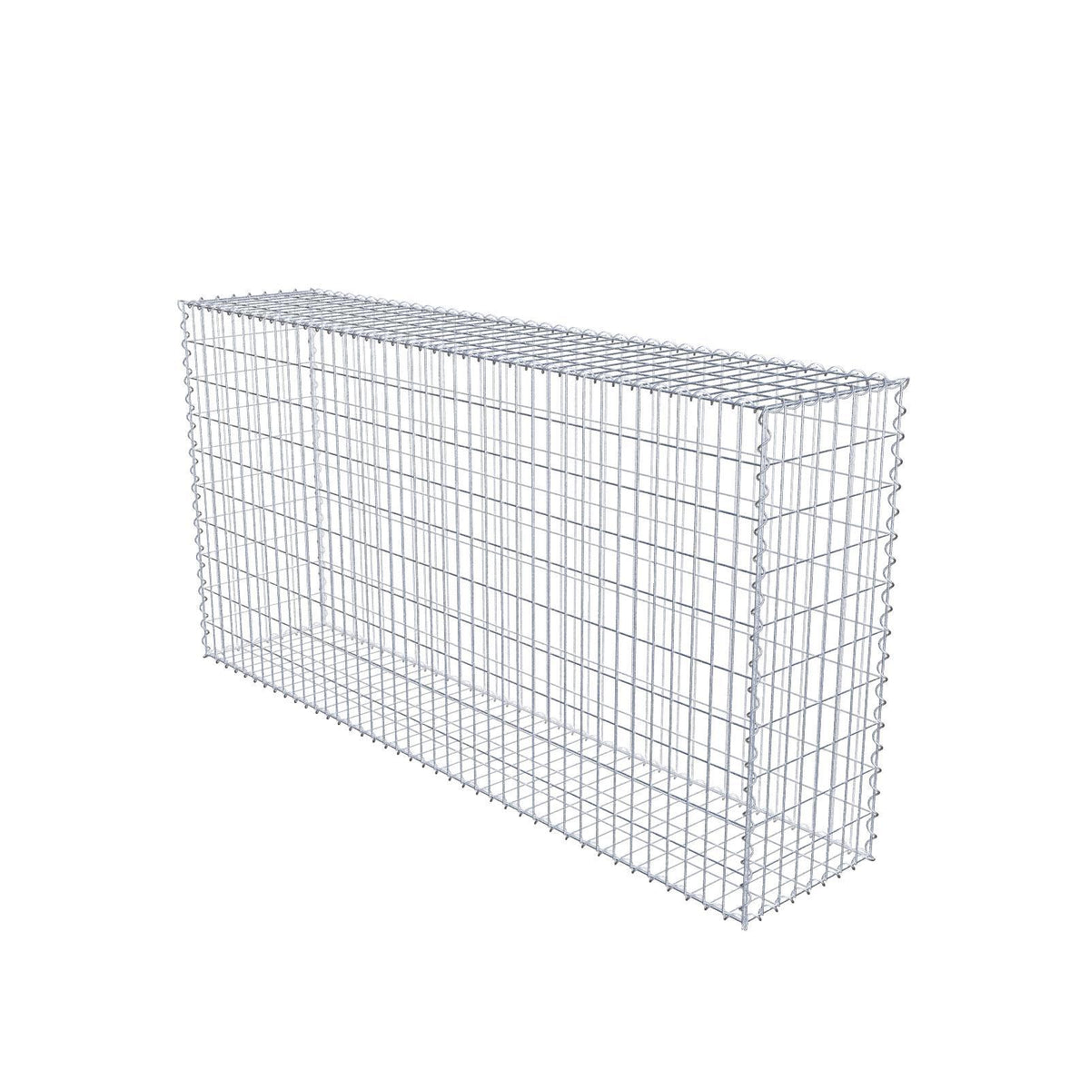 Schanskorf 200 cm x 100 cm x 40 cm (L x H x D), maaswijdte 5 cm x 10 cm, spiraalvormig