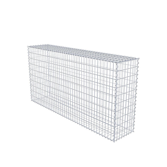 Gabbione 200 cm x 100 cm x 40 cm (L x H x P), maglia 5 cm x 10 cm, spirale