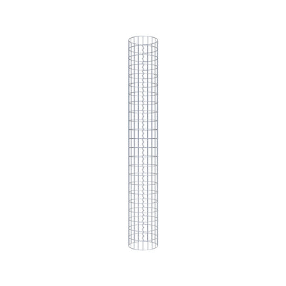 Colonne de gabion ronde 32 cm de diamètre, 230 cm de hauteur, maille 5 cm x 10 cm