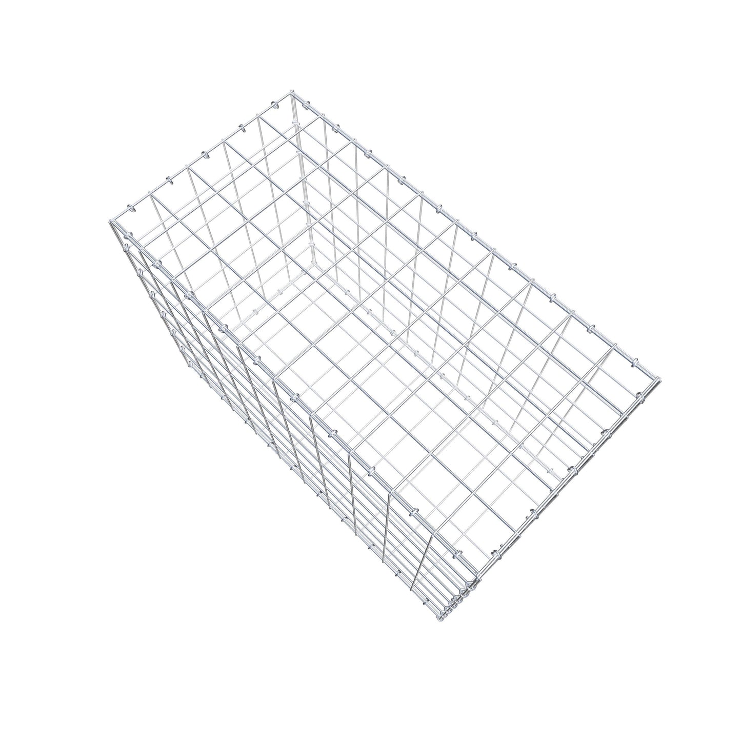 Gabion 100 cm x 70 cm x 50 cm (L x H x P), mailles 10 cm x 10 cm, anneau en C