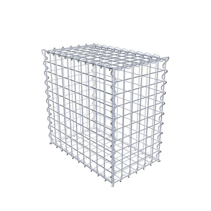 Gabião 50 cm x 50 cm x 30 cm (C x A x P), malhagem 5 cm x 5 cm, espiral